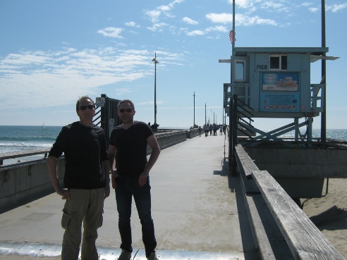 Jan en Michiel in Venice Beach 